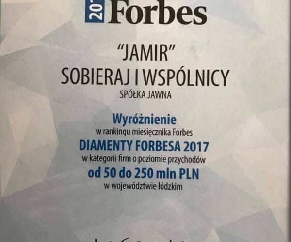 Diament Forbesa 2017 dla członka IPPCP